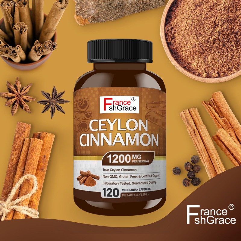 Ceylon Cinnamon Capsules Factory - OEM 1200mg Organic Energy Heart Support