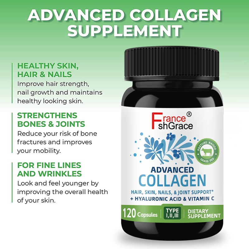 Collagen Pills Factory - OEM Hyaluronic Acid Vitamin C Wrinkle Reduction