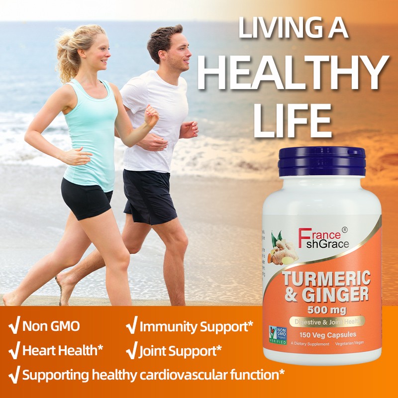 Turmeric Curcumin Capsules Supplier - OEM 1500mg Black Pepper Joint Digestive