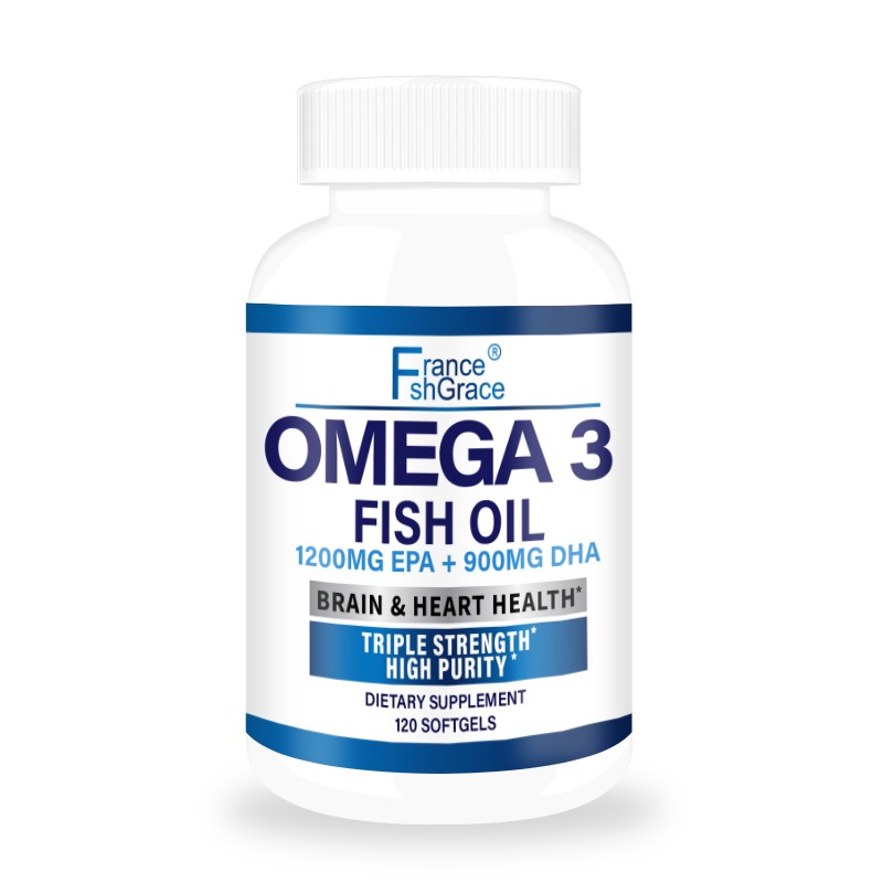 Omega 3 Fish Oil Softgels Factory - OEM Wild Caught High EPA DHA 120 Softgels