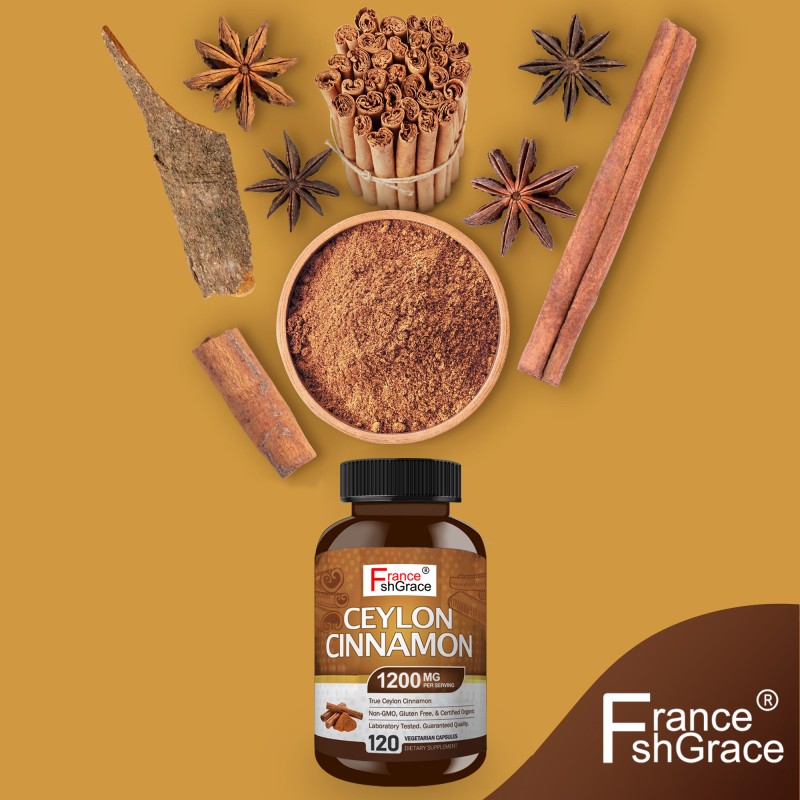 Ceylon Cinnamon Capsules Factory - OEM 1200mg Organic Energy Heart Support