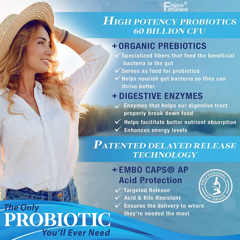 Probiotics Capsules Supplier - OEM Organic Prebiotic Digestive Enzymes Health
