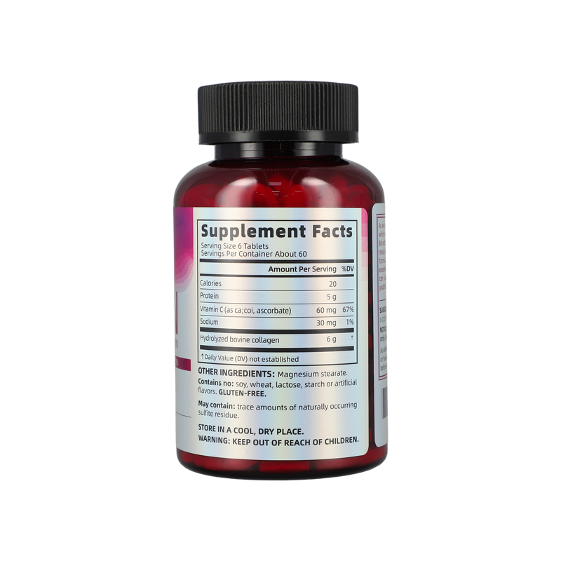 Collagen Peptides Tablets Manufacturer - OEM Vitamin C Biotin Hair Skin