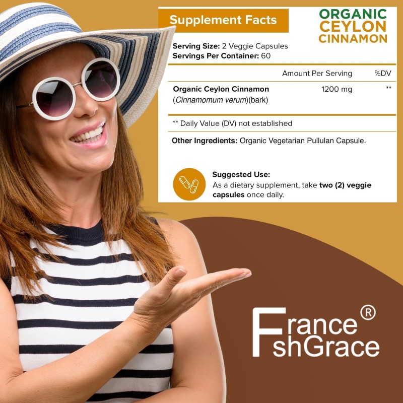 Ceylon Cinnamon Capsules Factory - OEM 1200mg Organic Energy Heart Support