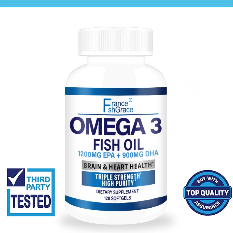 Omega 3 Fish Oil Softgels Factory - OEM Wild Caught High EPA DHA 120 Softgels