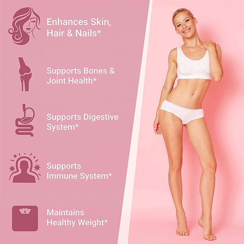 Hydrolyzed Collagen Peptides Manufacturer - OEM Biotin Vitamin C Hyaluronic Acid