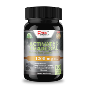 Activated Charcoal Capsules Supplier - OEM 1200mg Healthy Lifestyle 100 Caps