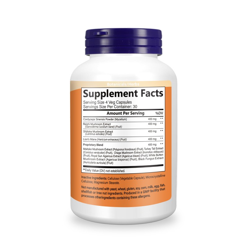 Mushroom Complex Capsules Supplier - OEM Ganoderma Hericium Trifolius Vitality