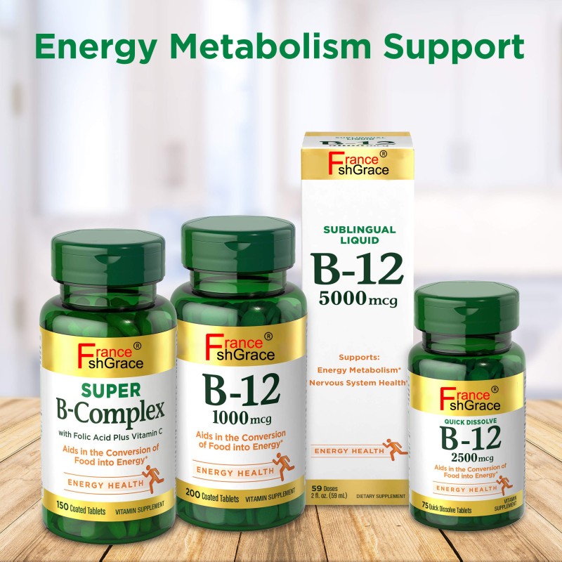 Vitamin B12 Tablets Manufacturer - OEM 1000mcg Energy Metabolism Nervous System