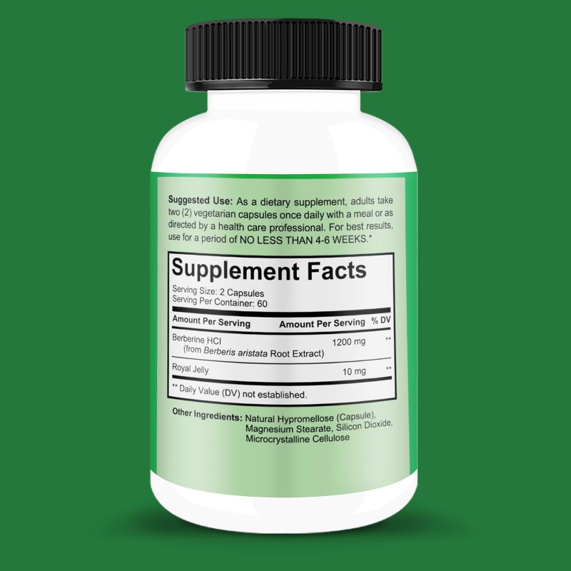 Berberine Capsules Manufacturer - OEM 1200mg Plus Immune Weight Support