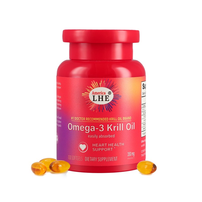 Krill Oil Softgels Supplier - OEM 1000mg EPA DHA Daily Wellness Supplement