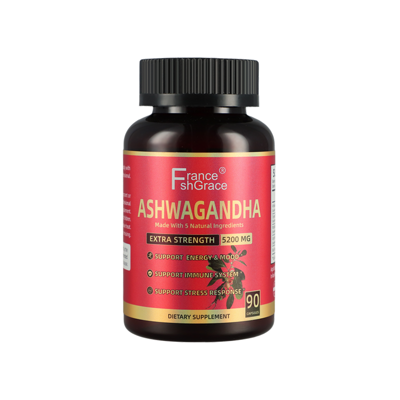 Ashwagandha Capsules Factory - OEM 5200mg Organic Powder Root Extract Stress