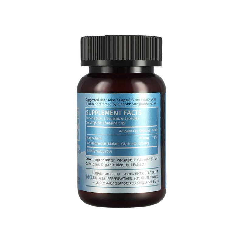 Magnesium Supplement Capsules Factory - OEM Muscle Heart Bone Relaxation Women Men
