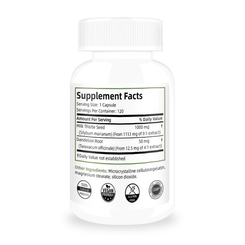 Milk Thistle Capsules Factory - OEM Liver Health Detox Cleanse Natural