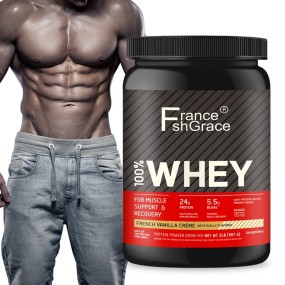 Whey Protein Powder Manufacturer - OEM Muscle Gain Growth Vanilla Flavor