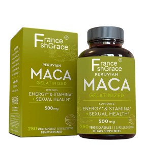 Maca Capsules Manufacturer - OEM 250 Veggie Sexual Well-Being Antioxidant