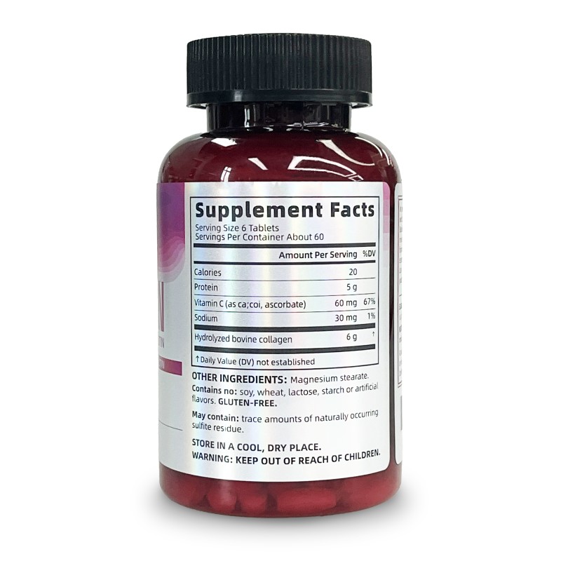 Collagen Peptide Tablets Manufacturer - OEM Vitamin C Biotin 360 Tablets