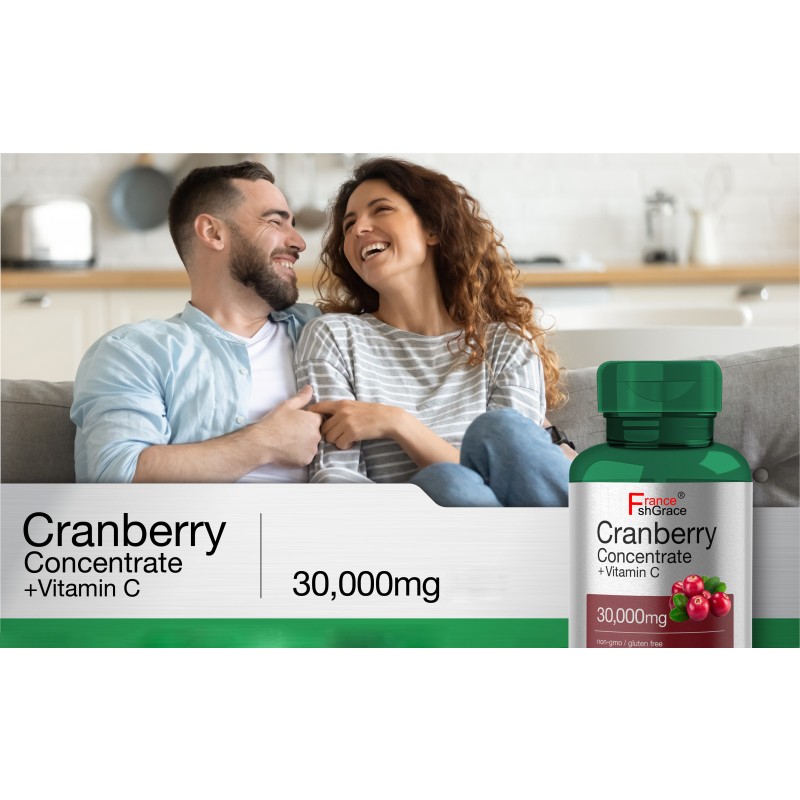 Cranberry Capsules Factory - OEM 30000mg Vitamin C Triple Strength