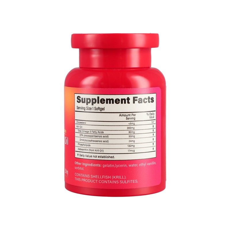 Krill Oil Softgels Supplier - OEM 1000mg EPA DHA Daily Wellness Supplement