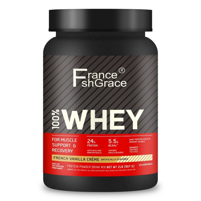Whey Protein Powder Manufacturer - OEM Muscle Gain Growth Vanilla Flavor