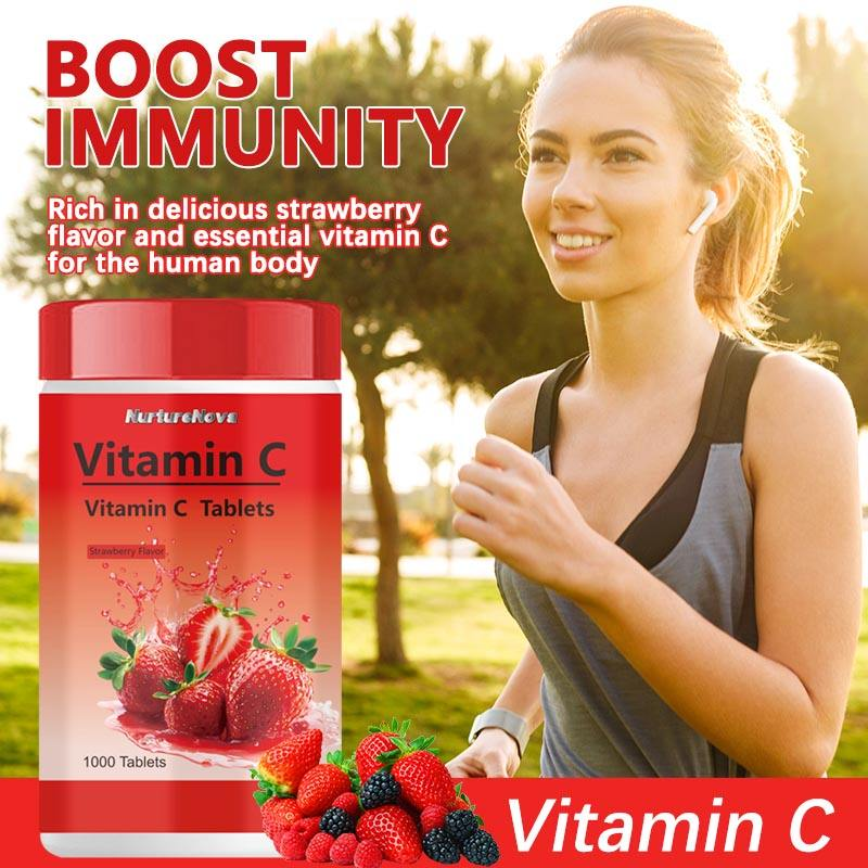 Vitamin C Chewable Tablets Factory - Strawberry Flavor Adult