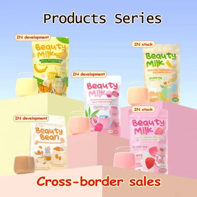 Beauty Milk Powder Manufacturer - Strawberry 10 Sachets Herbal
