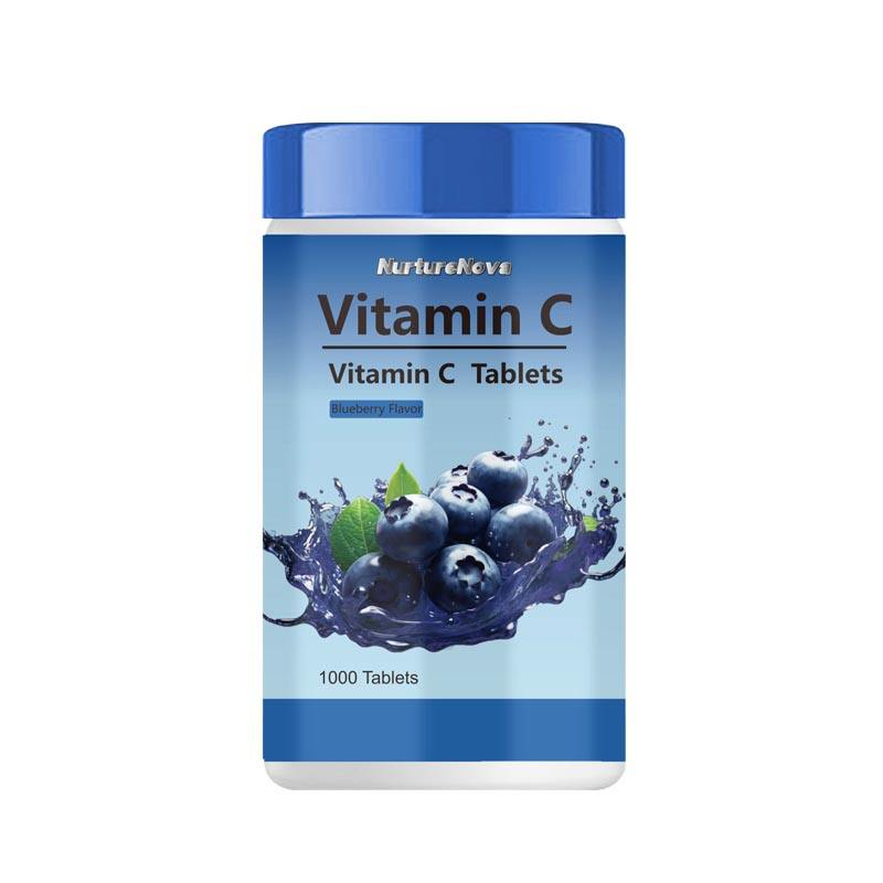 Vitamin C Chewable Tablets Supplier - Blueberry Flavor 1000 Count