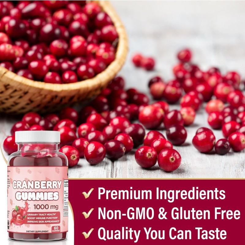Cranberry Gummies Supplier - Vegetarian Urinary Tract Health