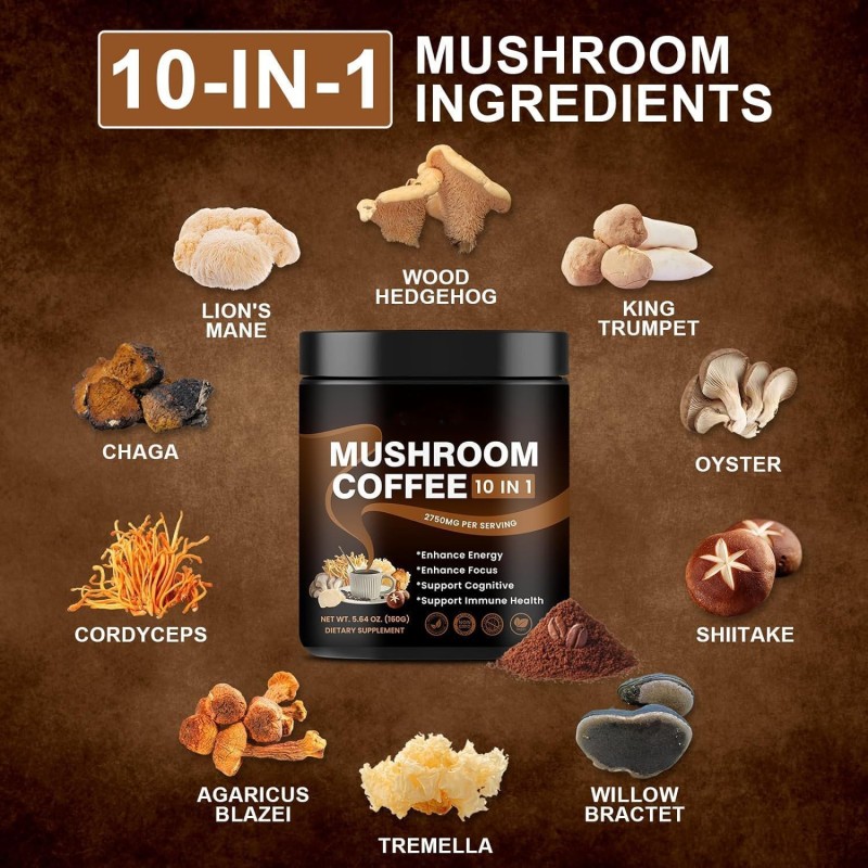 Mushroom Coffee Powder Supplier - Natural Drink Healthcare