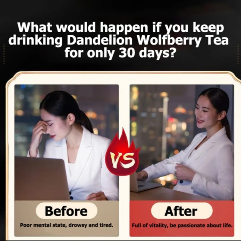 Dandelion Wolfberry Tea Manufacturer - 12 Packs Liver Eye