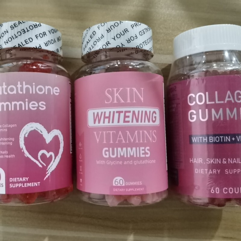 Skin Whitening Gummies Supplier - 60-Piece Custom Design OEM