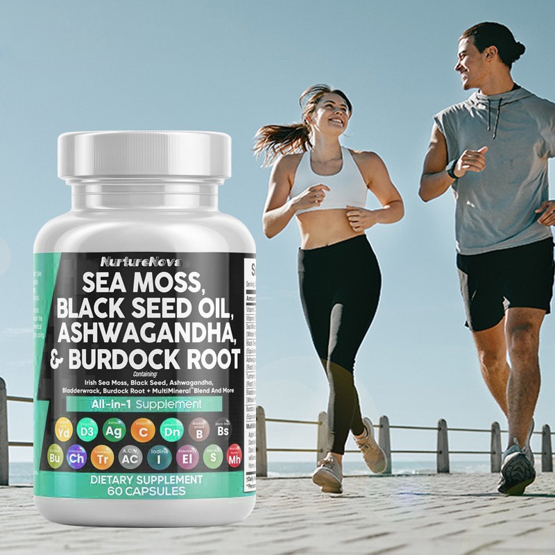 Sea Moss Capsules Supplier - 60-Count Vegetarian Herbal Extract