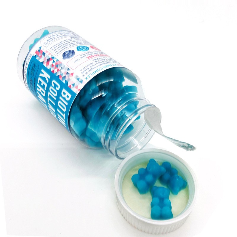 Biotin Collagen Gummies Factory - Teddy Bear Shape Anti-aging