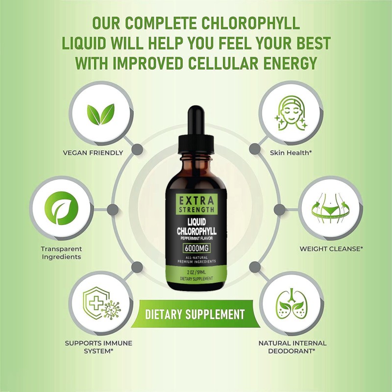 Chlorophyll Drops Manufacturer - 60ml Source Factory Production
