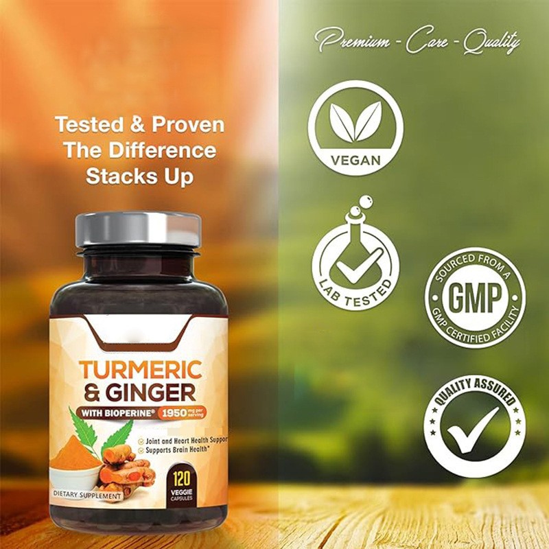 Turmeric Capsules Factory - 120 Capsules Cross Border Custom