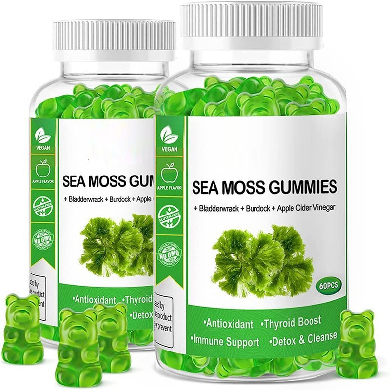 Sea Moss Gummies Manufacturer - 60 Pieces Bottle Factory