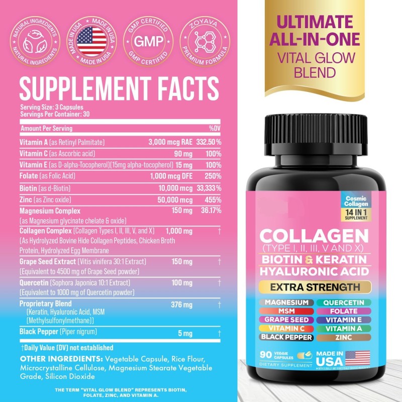 Collagen Supplement Manufacturer - 90-Capsule Custom Flavor
