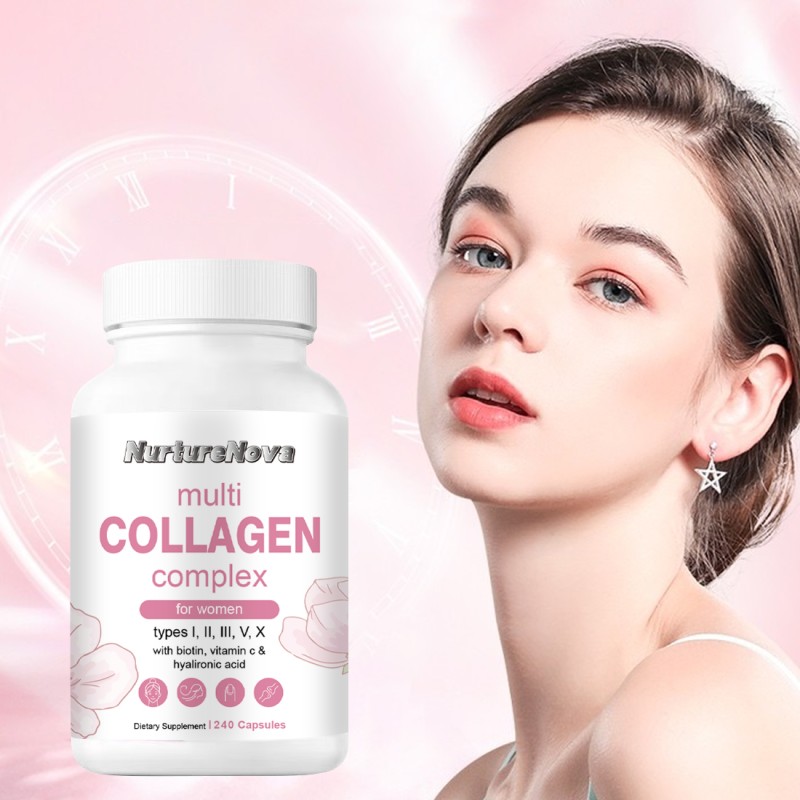 Collagen Capsules Factory - 60 Count Hydrated Acid Biotin