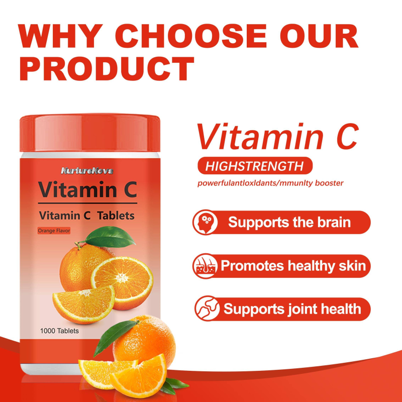 Vitamin C Chewable Tablets Manufacturer - Orange Flavor 1000 Pieces