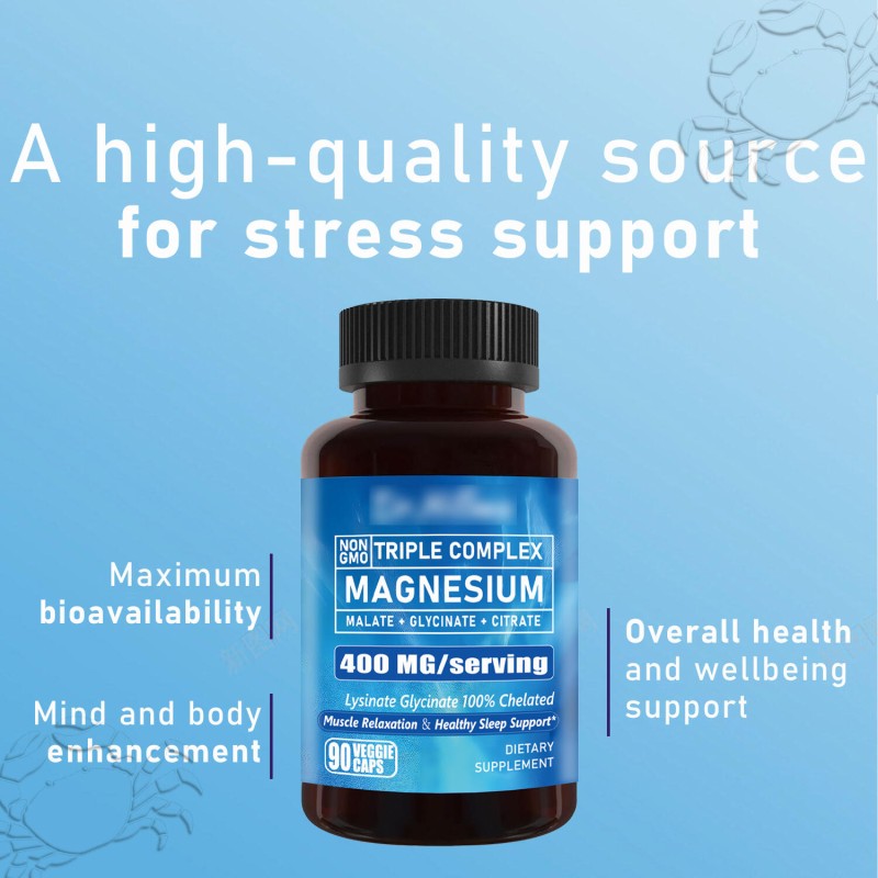 Magnesium Capsules Factory - Bone Health Stress Relief Mineral