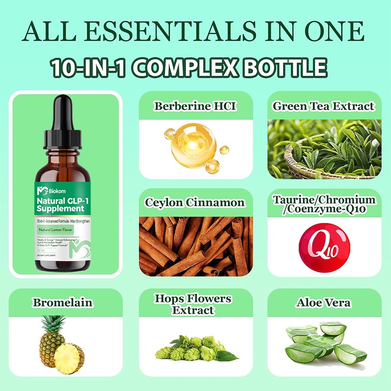 GLP-1 Liquid Drops Supplier - High Fiber Berberine Green Tea