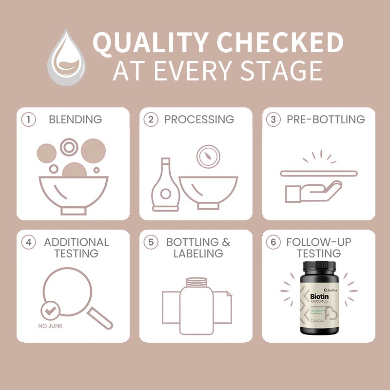 Biotin Tablets Manufacturer - 10000 MCG Vegetarian Hair Skin