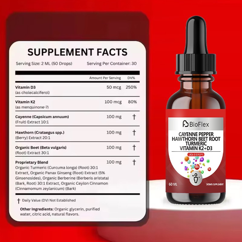 Vitamin K2 D3 Drops Supplier - Liquid Immune Support Women Men