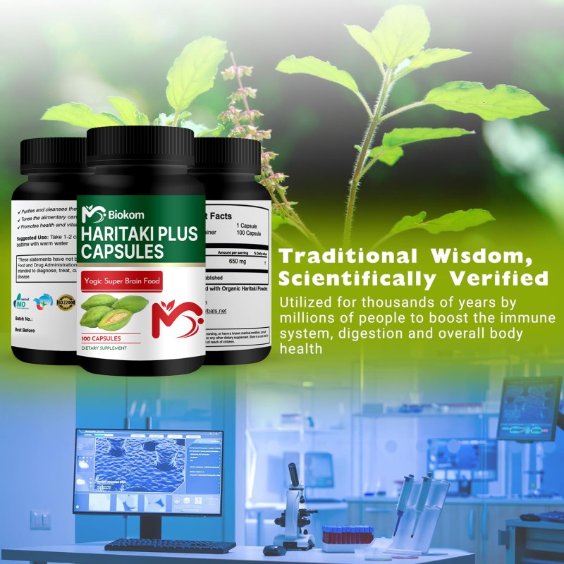 Haritaki Capsules Manufacturer - Vegan Herbal Rejuvenation Detox