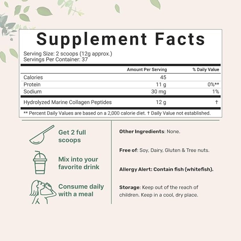 Collagen Peptides Powder Manufacturer - Skin Whitening Hair Nails