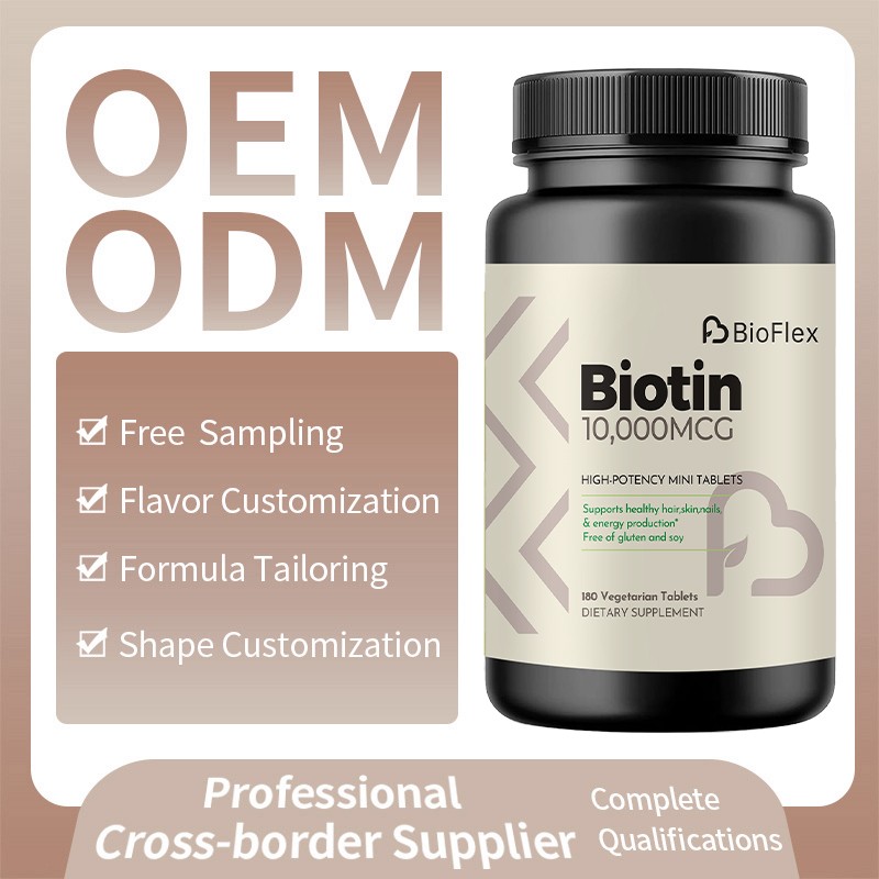 Biotin Tablets Manufacturer - 10000 MCG Vegetarian Hair Skin