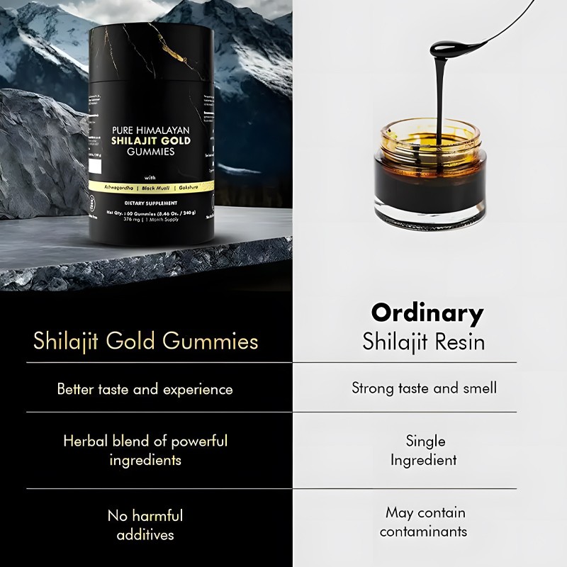 Shilajit Gummies Factory - Himalayan Organic 85 Minerals Custom