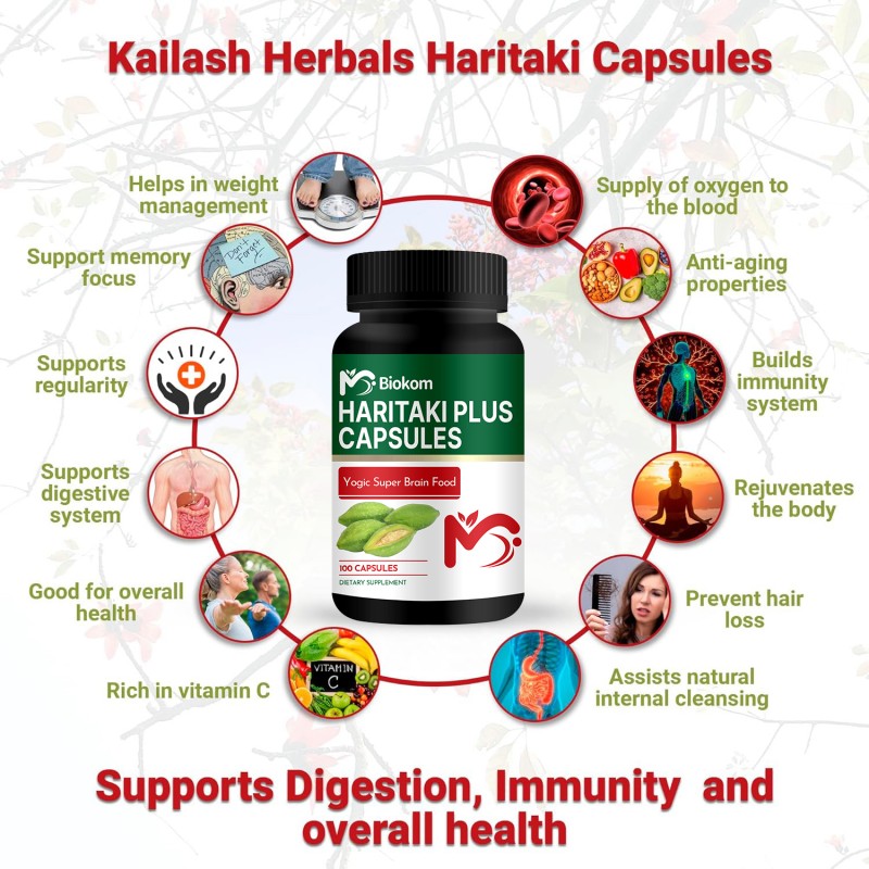 Haritaki Capsules Manufacturer - Vegan Herbal Rejuvenation Detox