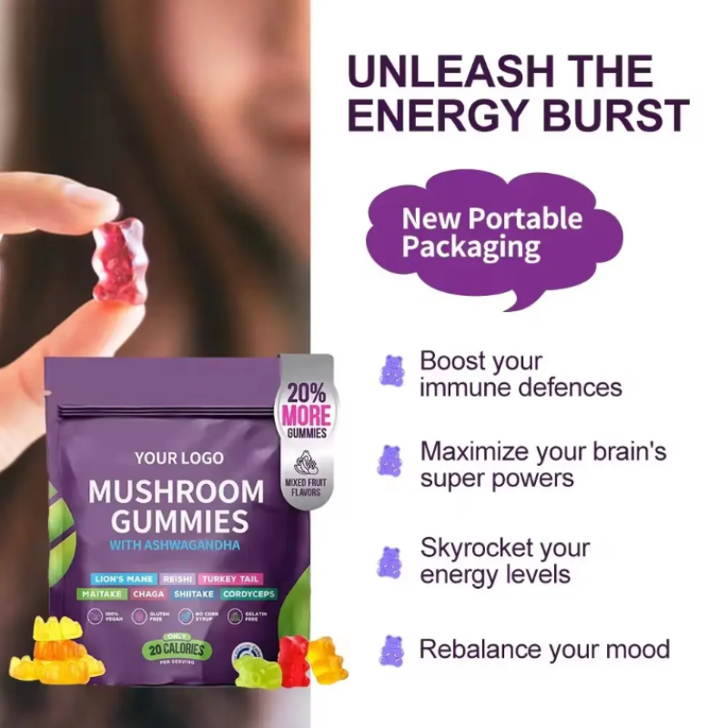 Mushroom Gummies Manufacturer - Cordyceps Reishi Memory Booster