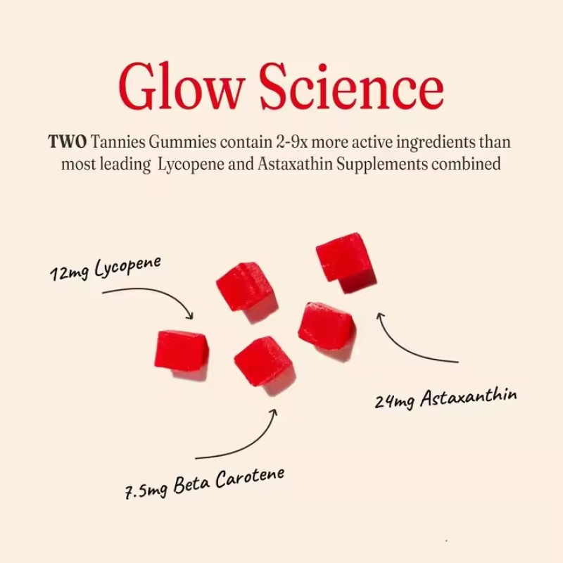 Tanning Gummies Supplier - Beta-Carotene Lycopene Astaxanthin